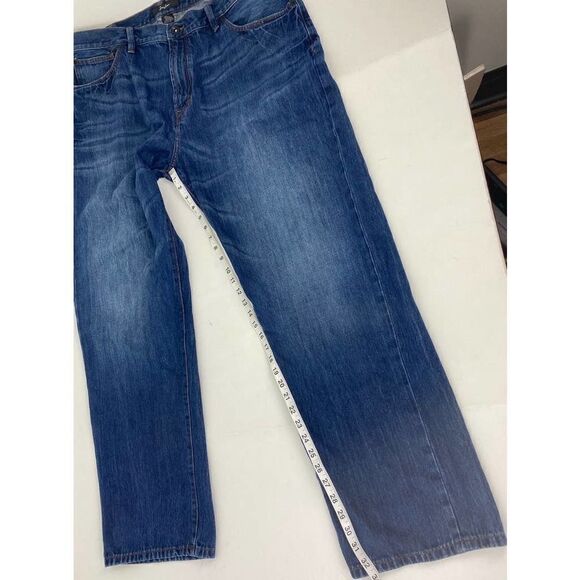 Sean John Jeans Blue Leather Patches 100% Cotton - Size 42 - Picture 6 of 10